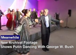 #News – Folclor și voie bună. George W. Bush și Vladimir Putin