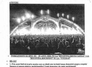 „Grupul de creștini” se chinuie să anuleze Bucovina Rock Castle