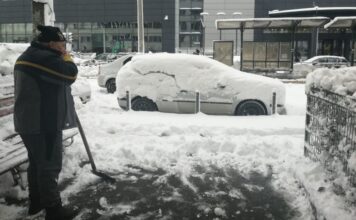 (VIDEO) Cum arată București după prima ninsoare puternică