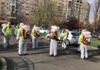 O armată de angajați Urban și Primăria S6 dezinfectează și igienizează împotriva COVID-19