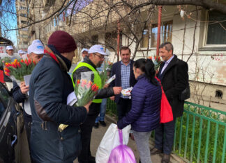 (FOTO) Invazia florilor în Sectorul 5, condusă de un comando umanist