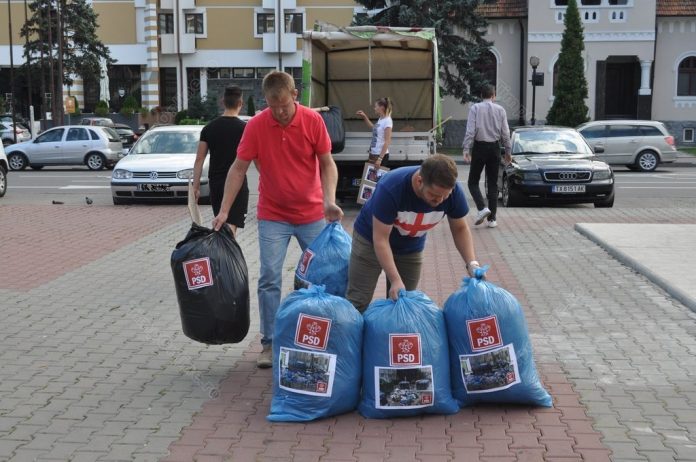 PSD saci gunoi - Foto timponline.ro