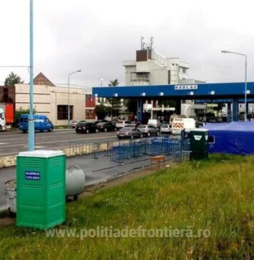 Coadă de camioane pe şapte kilometri la Vama Nădlac II