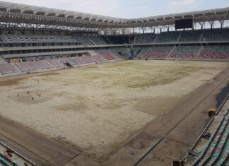”Templul fotbalului românesc”, aproape de finalizare. Stadionul Ghencea va fi finalizat în luna octombrie a acestui an, dă asigurări constructorul Stadionul Ghencea