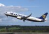 Promoție Ryanair: un milion de bilete de avion la prețul de 5 euro