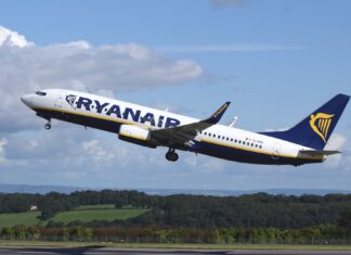 Promoție Ryanair: un milion de bilete de avion la prețul de 5 euro