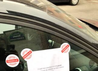 Parcare cu peripeții: ”Când mai parchezi ca un prost, lasă și numărul de telefon”