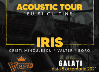 Concert IRIS Cristi Minculescu, Valter & Boro, în octombrie, la Galați – Acoustic Tour „Eu și cu tine”