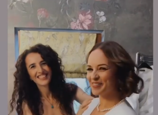 Andreea Marin, doar pozează în rochia ca de mireasă