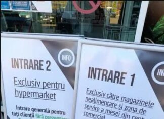 Amendă pentru un hipermarket, dintr-un centru comercial, ce permitea accesul fără certificatul verde