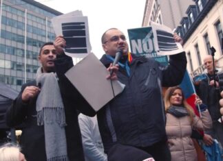 Protest la Bruxelles pentru o Europă fără Certificat Verde