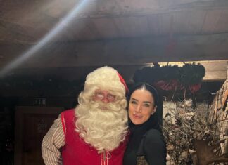 Adelina Pestrițu, în vizită la Moș Crăciun