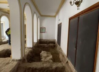 O continuare a zidului vechii cetăți Tomis, descoperită în Constanţa Sursa foto: Captură video - Primăria Constanței