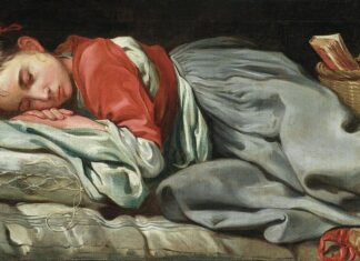 Ellen Sadler: Fetiţa care a dormit timp de 9 ani Wikipedia: Bernhard Keil - Young Girl Sleeping