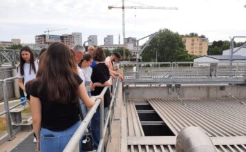Zeci de liceeni din cadrul Liceului Economic ”Virgil Madgearu” au fost prezenți la Stația de epurare Constanța Nord