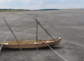 Lacul Amara a secat complet din cauza secetei Lacul Amara
