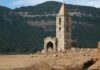 O biserică din Spania, construită în secolul al XI-lea, a ieșit la suprafață din cauza secetei Biserica