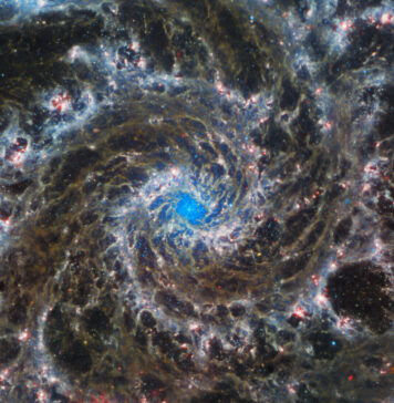 O nouă fotografie impresionantă a Galaxiei Fantomă, publicată de NASA Galaxia Fantoma