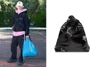 Genți de lux asemănătoare unui sac de gunoi, vândute cu aproape 2.000 de dolari Genti Balenciaga