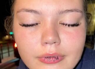 Un videoclip a scandalizat mii de internauți, după ce o femeie a fost tatuată din greșeală Captură video TikTok