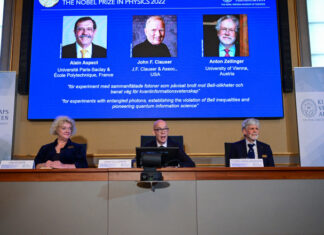 Cercetătorii Alain Aspect, John F. Clauser şi Anton Zeilinger au primit premiul Nobel pentru Fizică 2022 Laureati premiu Nobel