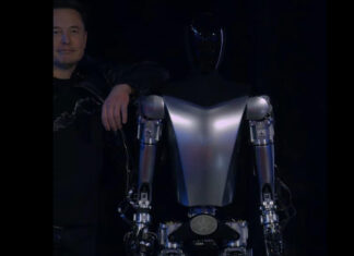 Elon Musk a prezentat robotul humanoid fabricat de Tesla Optimus