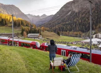 Cel mai lung tren de călători din lume, construit în Elveția tren Elvetia