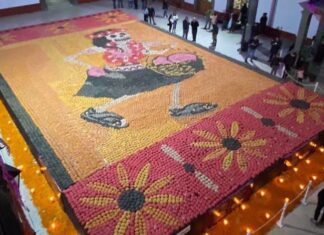 Cel mai mare mozaic de pâine din lume a fost creat în Mexic Sursă foto: Instagram