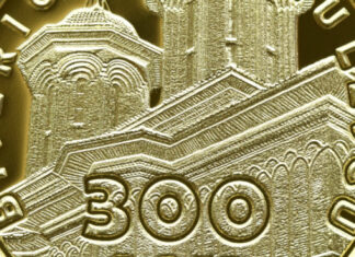 Monedă de aur cu valoare nominală de 100 lei, lansată de către BNR Moneda de aur