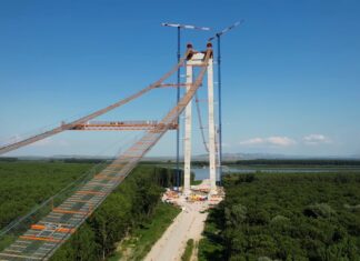 CNAIR: Lucrările la podul de la Brăila nu pot fi finalizate până la sfârșitul anului Podul de la Braila