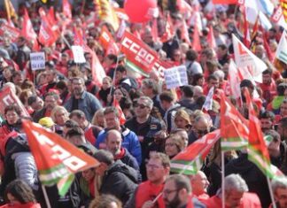 Zeci de mii de spanioli au protestat față de creșterea costului vieții Proteste Spania