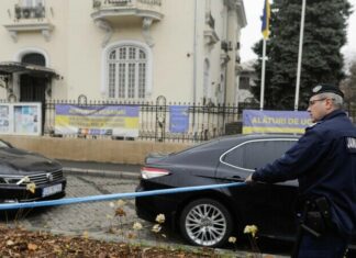 Alertă la Ambasada Ucrainei de la București Ambasada Ucrainei