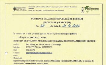 Afacere cu iz penal la Primăria Sectorului 1, condusă de Clotilde Armand Contract