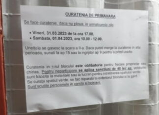 Locatarii unui bloc, amenințați cu amenzi dacă nu fac curățenie în jurul imobilului Amenda pentru locatari