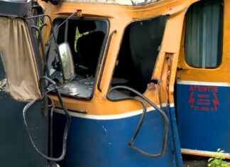 Impact puternic între două locomotive în județul Giurgiu Accident Giurgiu