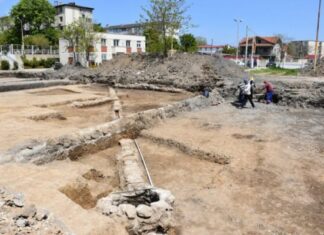 Descoperire la Mangalia: Apeduct din epoca romană, care transporta apă sub presiune Apeduct