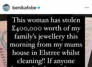 Româncă acuzată de un cunoscut fotbalist din Marea Britanie de furtul unor bijuterii de jumătate milion de euro Romanca data in cautare