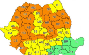 Avertizare de ploi torențiale și grindină pentru jumătate din județe Cod de ploi