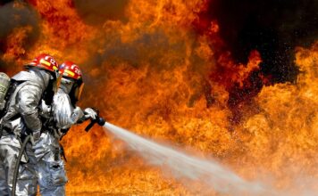 Zeci de incendii de vegetație în Mehedinți Pompieri