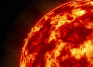 Erupție solară violentă simțită simultan în premieră pe Pământ, pe Lună și pe Marte Eruptie solara