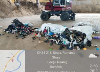 TIR-uri cu deşeuri, cărora nu le-a fost permisă intrarea în România, găsite lângă Oradea Deseuri Tir