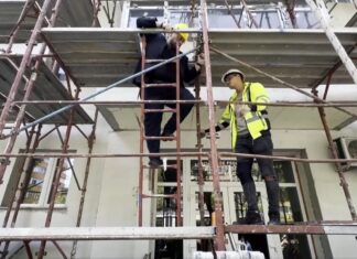 Popescu Piedone, din nou pe schele în inspecție